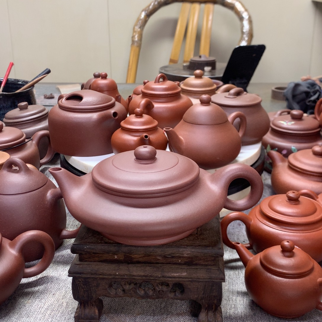 好***吗紫泥茶壶本人亲工代表作半手工制作200 C