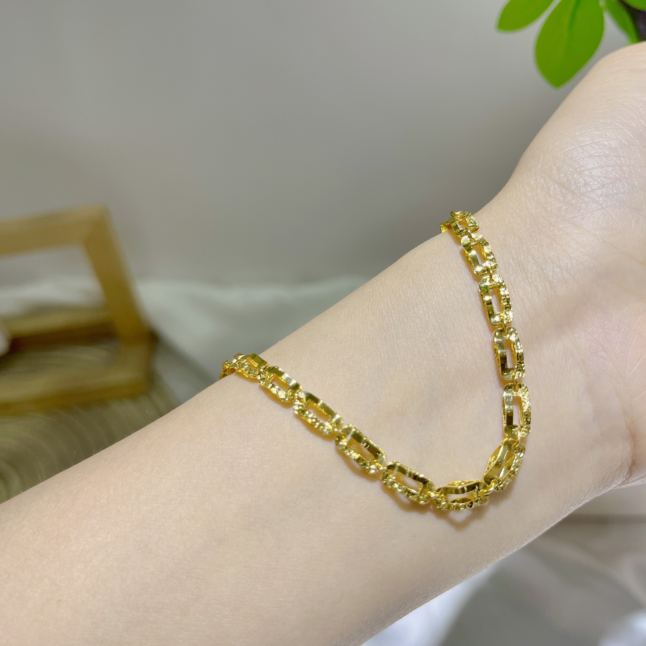 5G工艺足金999时尚满圈星河黄金手链（不退不换，介意勿拍）