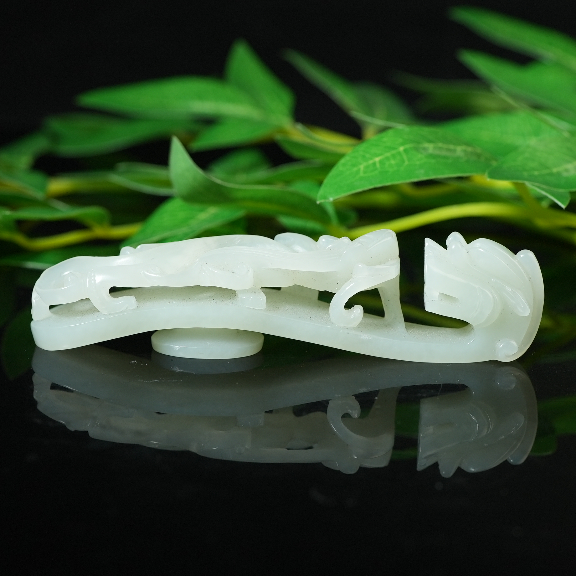 清代和田玉双龙勾带【华豫之门】SHF20A2501094023