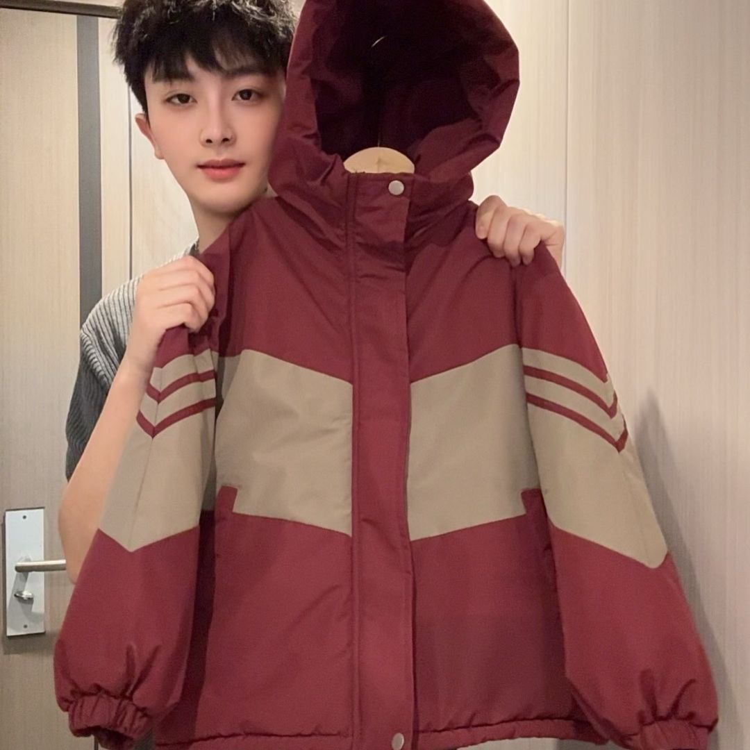 童装男童2025冬季新款男女孩加绒加厚棉服中大童三防棉衣一件过冬