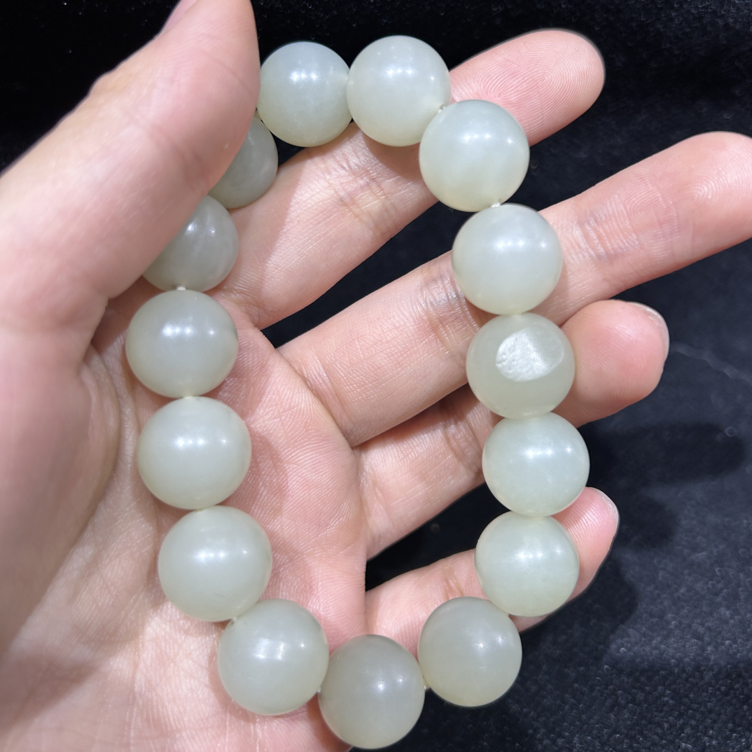 和田玉手串简约大气