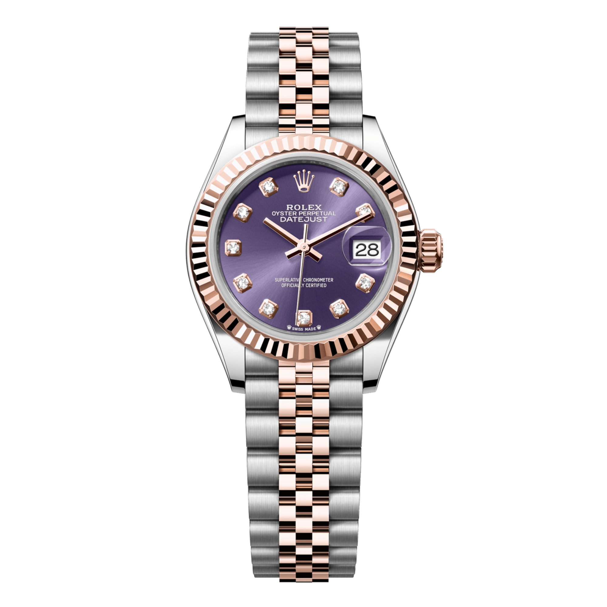 99新 Rolex/劳力士 贰亿女表/日志B5371/279171-0015/28mm18年全