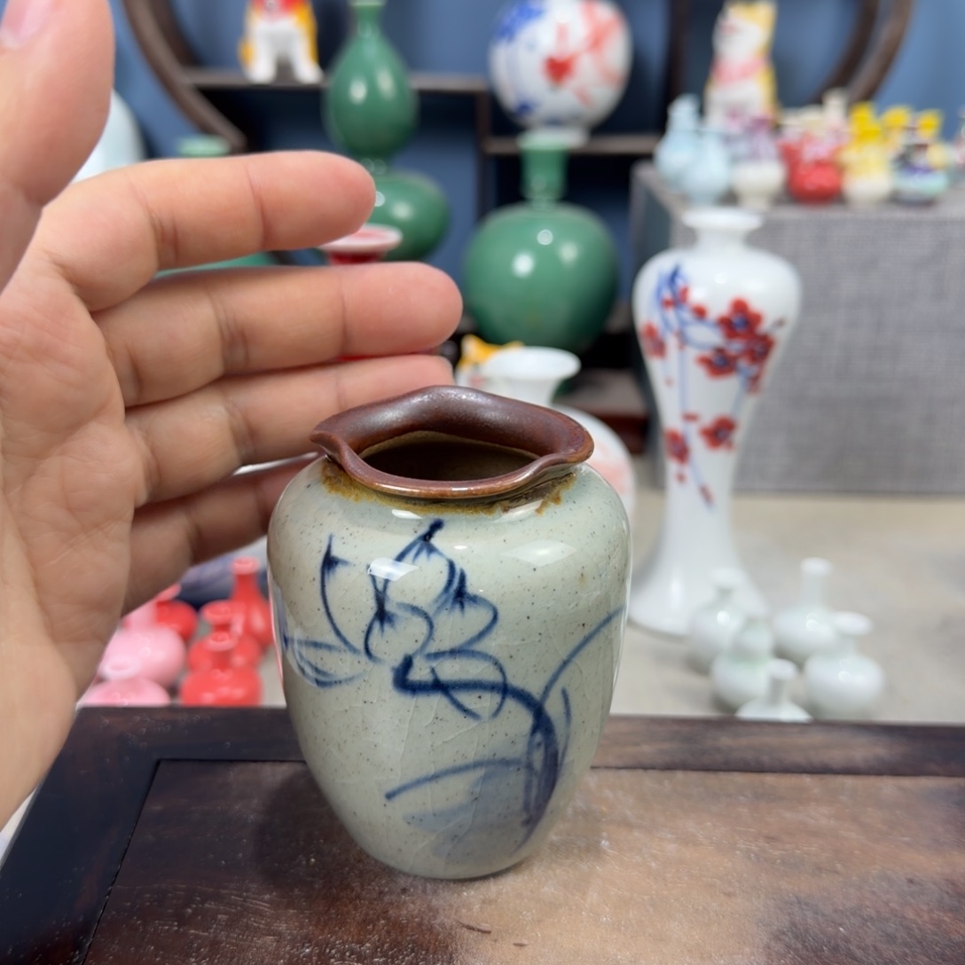 陶瓷手工小花器摆件