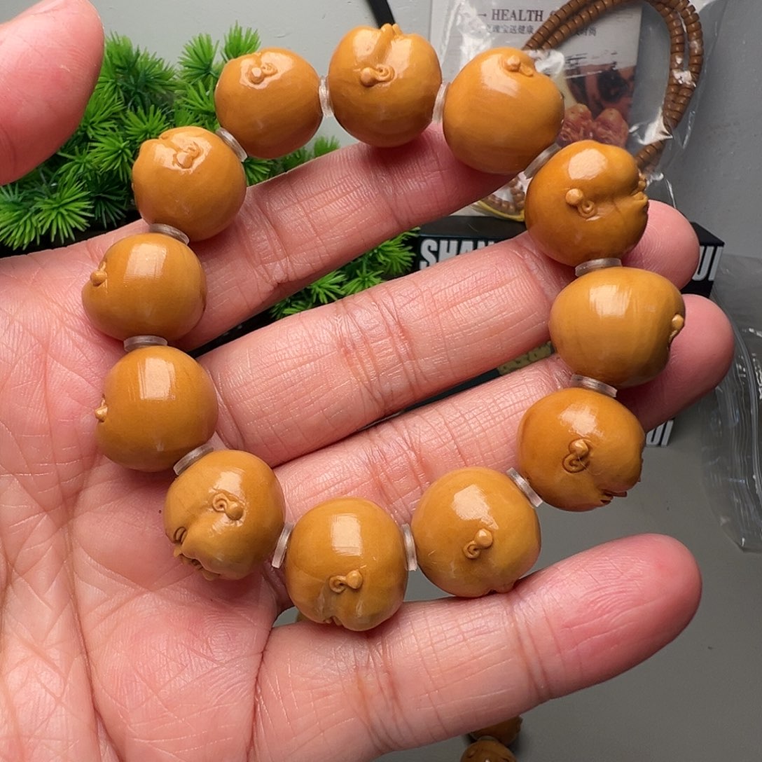 橄榄核手串/手链橄榄核孔道不好