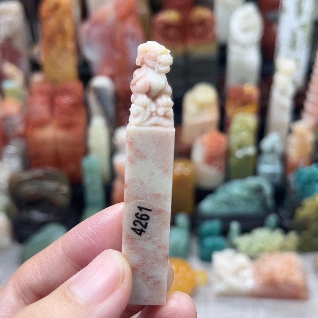 印石昌化石4261包邮包刻