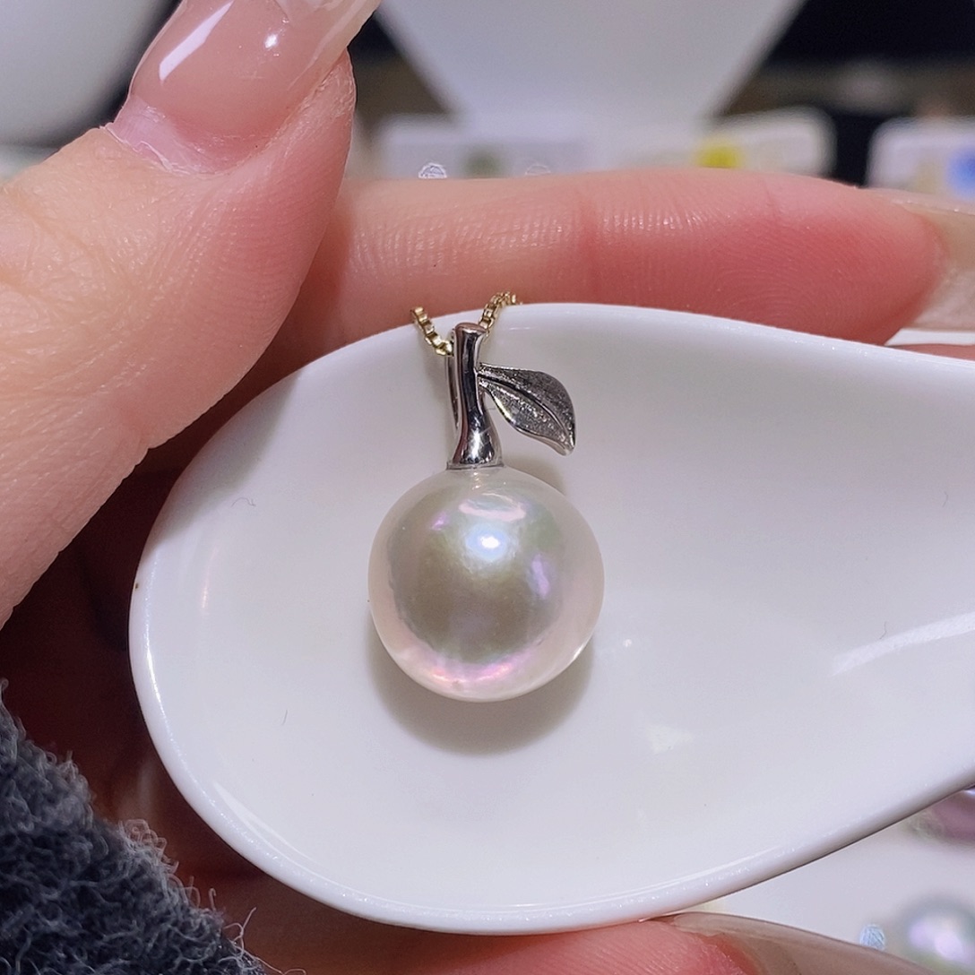 淡水珍珠颈饰银S925镶嵌