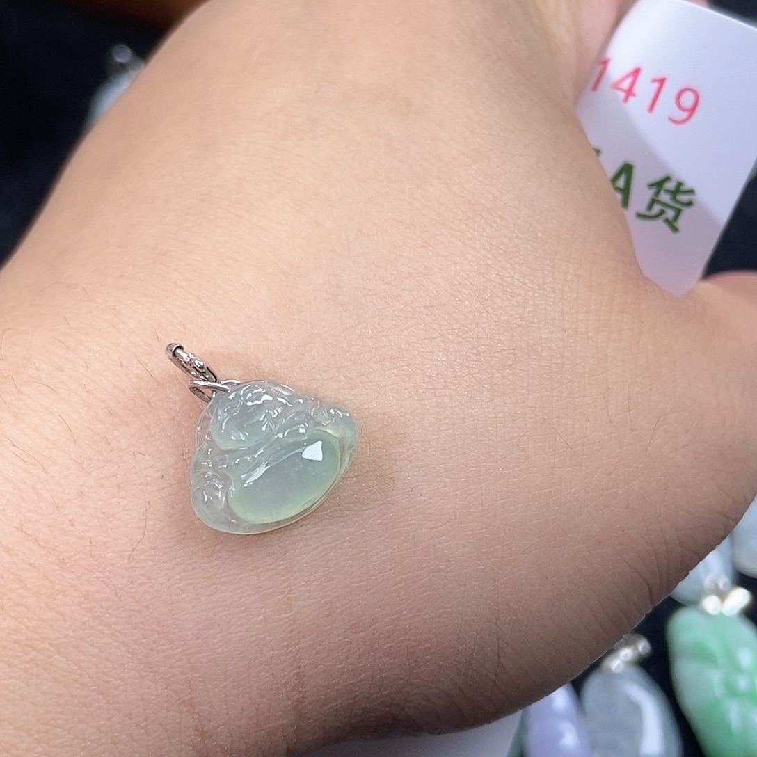 翡翠未镶嵌颈饰天然