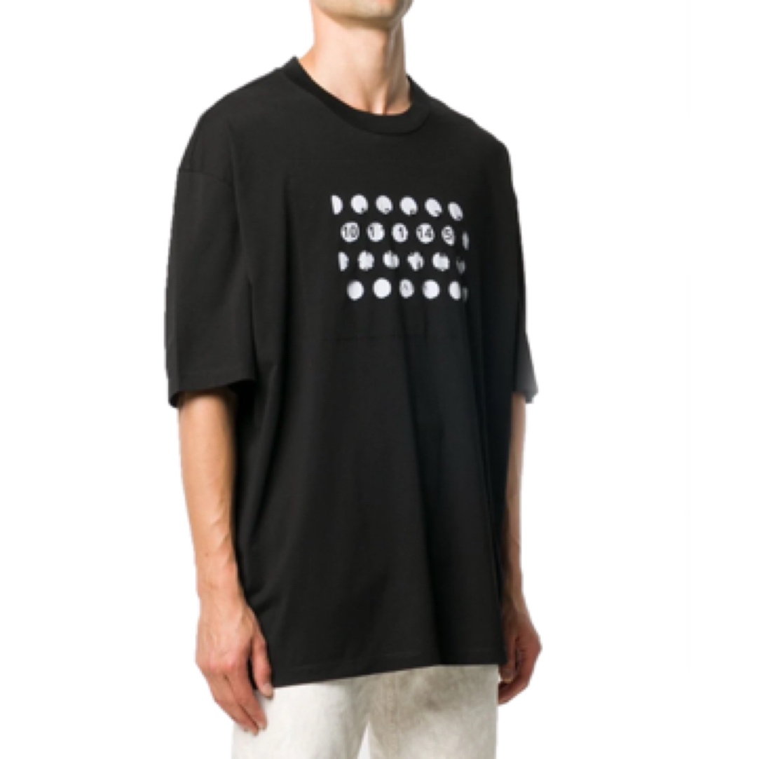 全新未使用 Maison Margiela/梅森马吉拉 圆洞漏空数字Logo短袖m