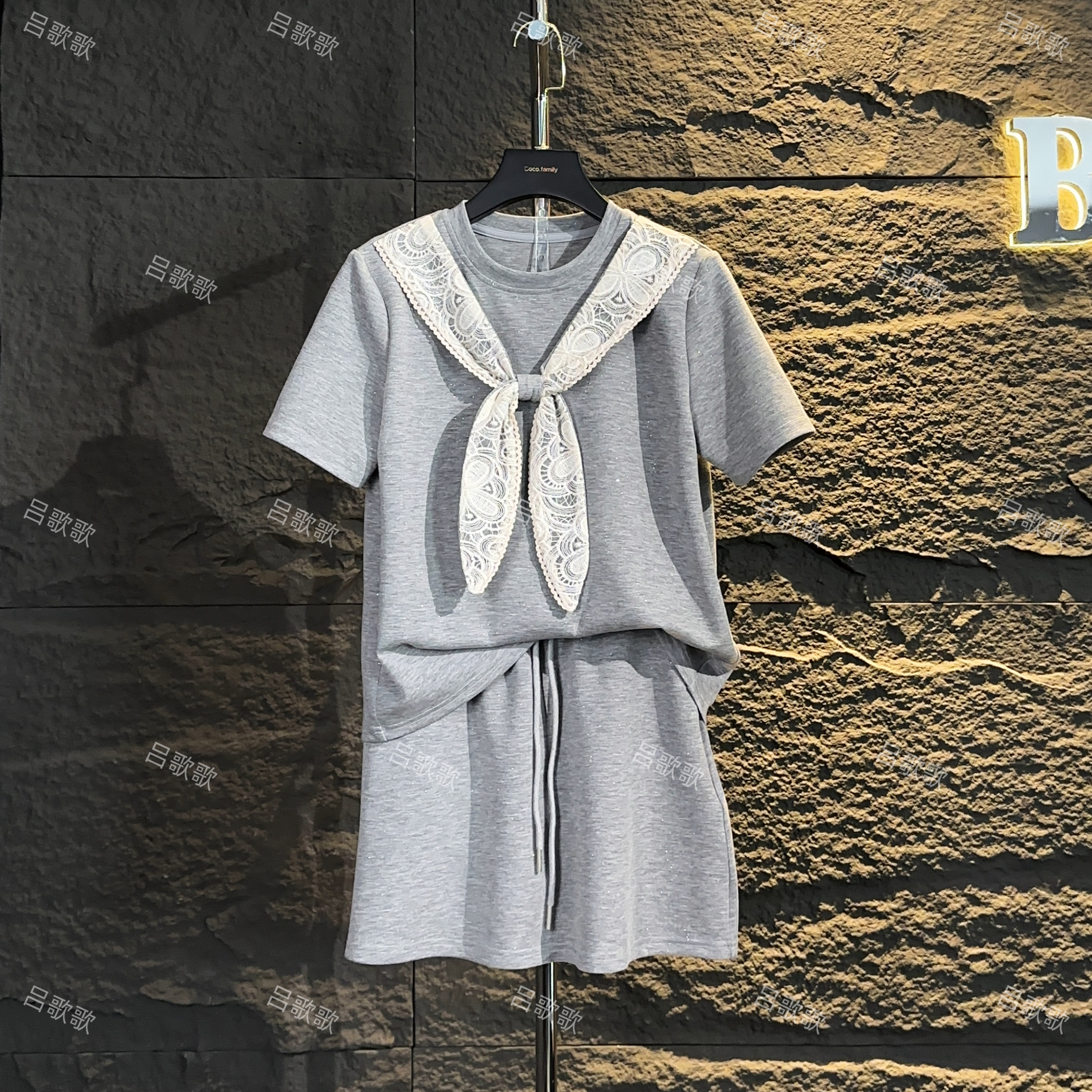 【宠粉价】潮牌运动时尚搭配短袖两件套连衣裙裤TZ-03