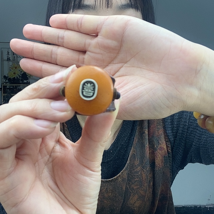 蜜蜡戒指未镶嵌戒指