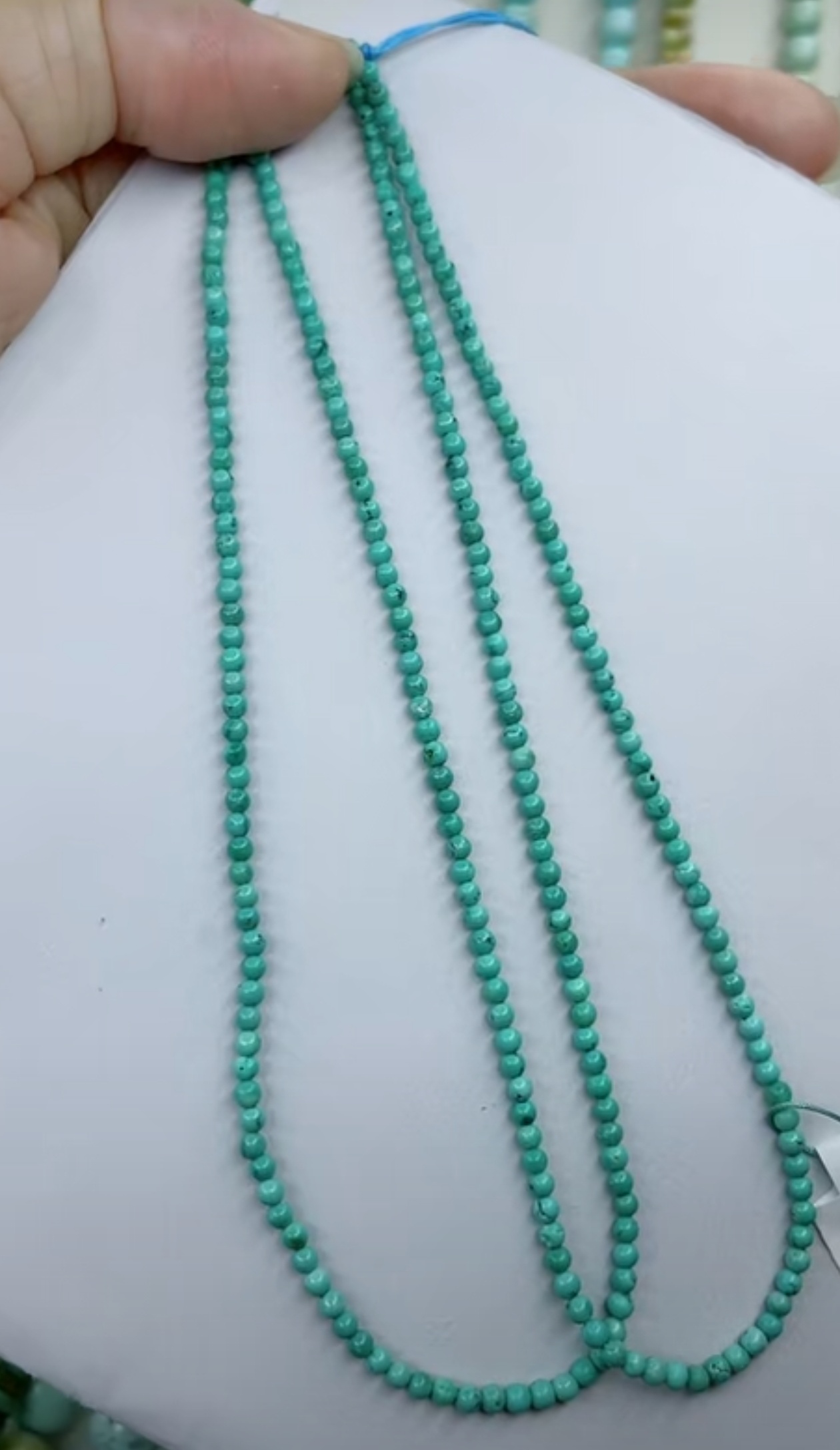 天然原矿绿松石卡2+