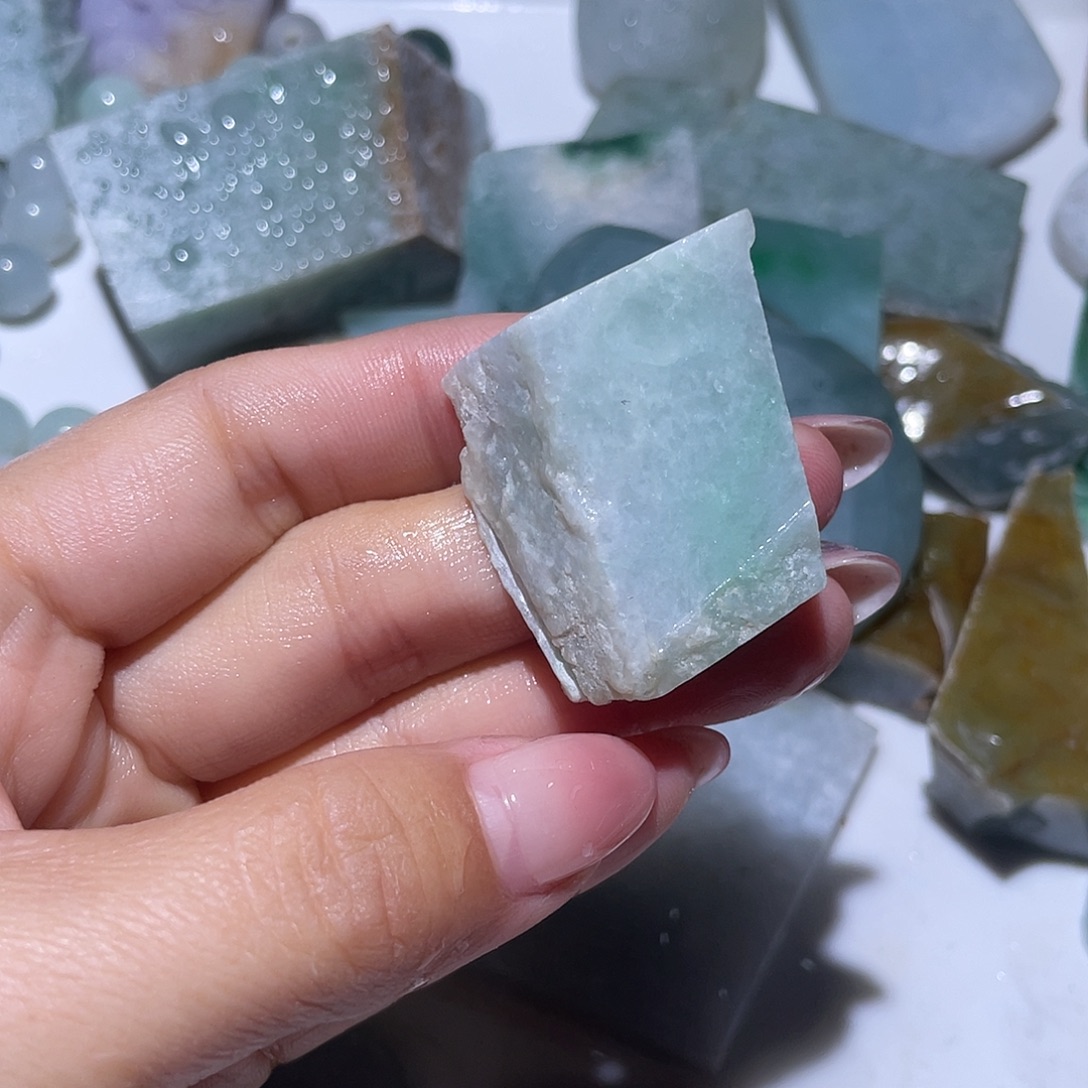 翡翠散珠翡翠边角料