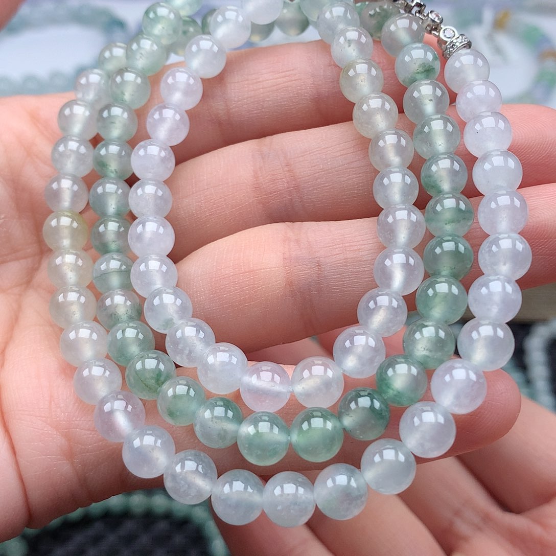 翡翠手链未镶嵌卡6.5