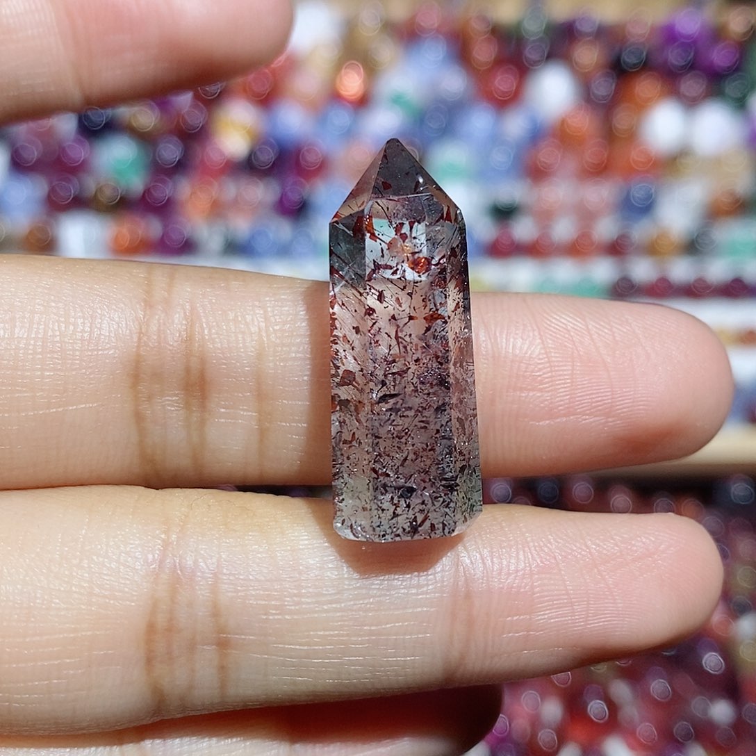 珠宝半成品水晶未镶嵌超七棱柱