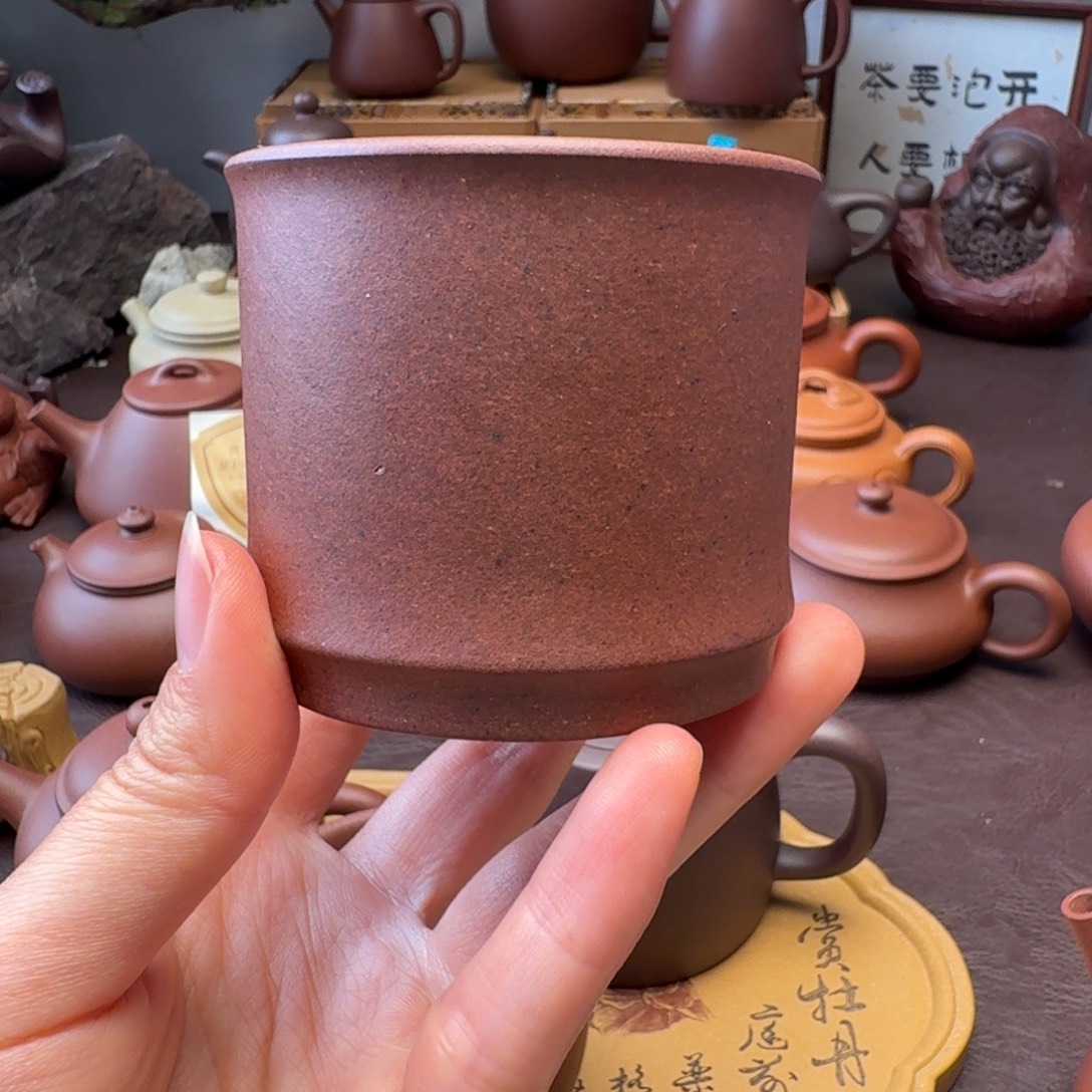 茶壶紫砂主人杯  特练紫泥  140