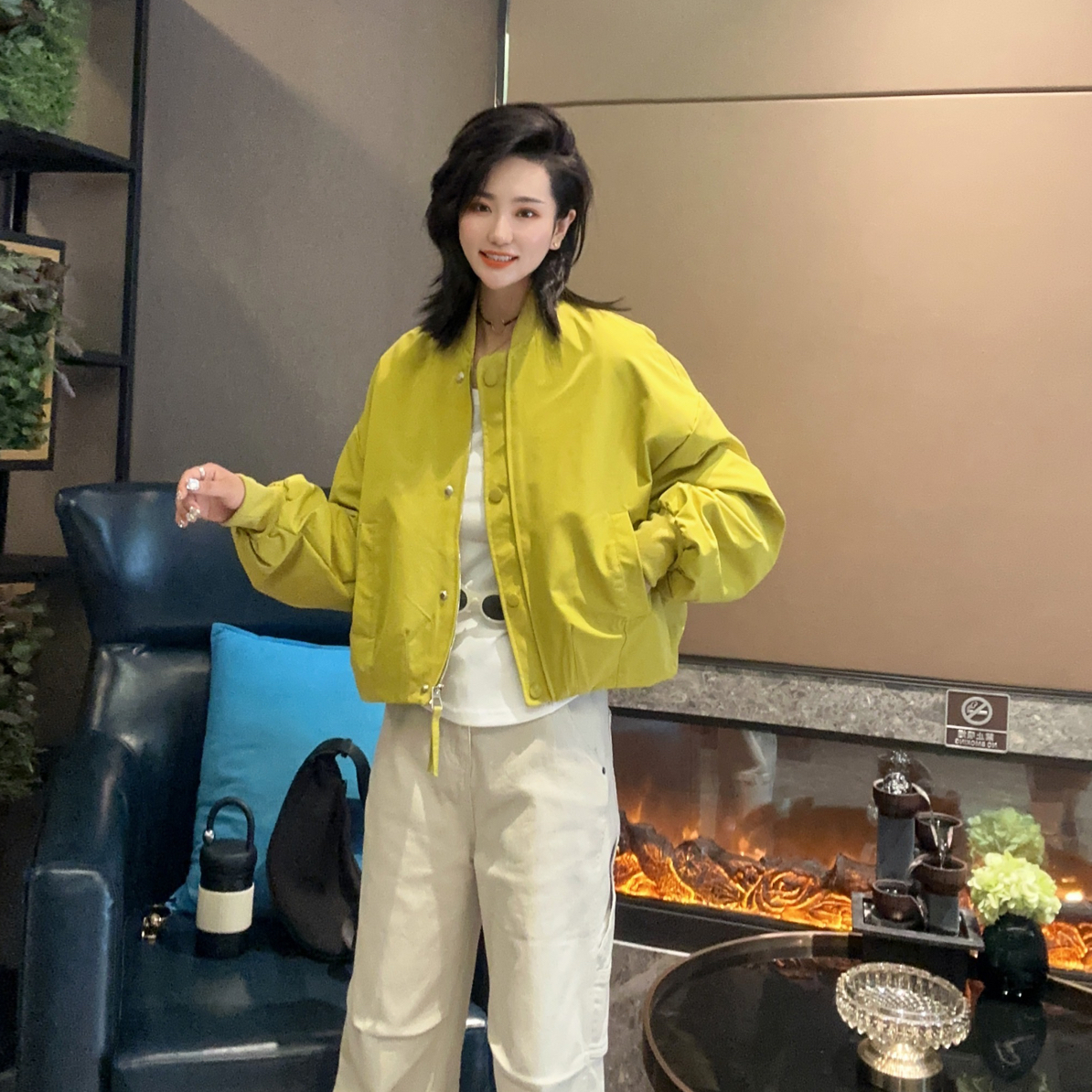 【品质】秋季静奢风女短款耐脏短外套网红美式短款棒球服辣妹风739
