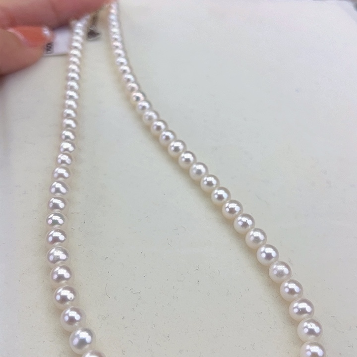 淡水珍珠颈饰未镶嵌5-6极光炫彩