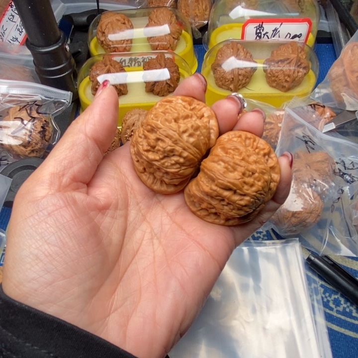 桃核吊坠白狮子46核桃