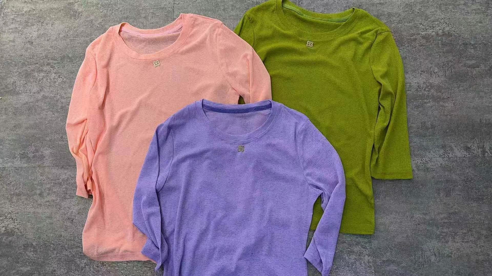 Oversize风染色防晒纯色T恤