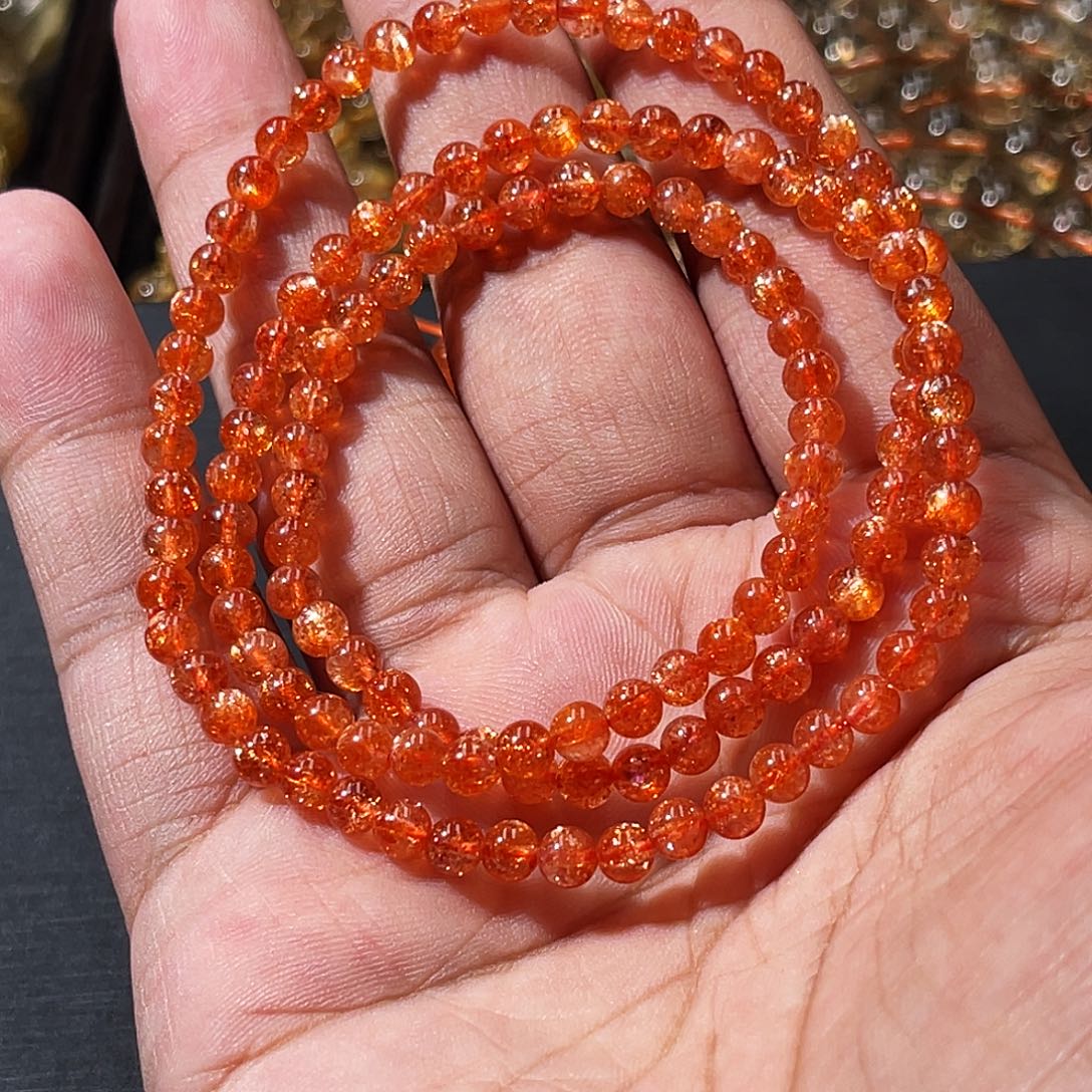 *****长石未镶嵌手链金太阳