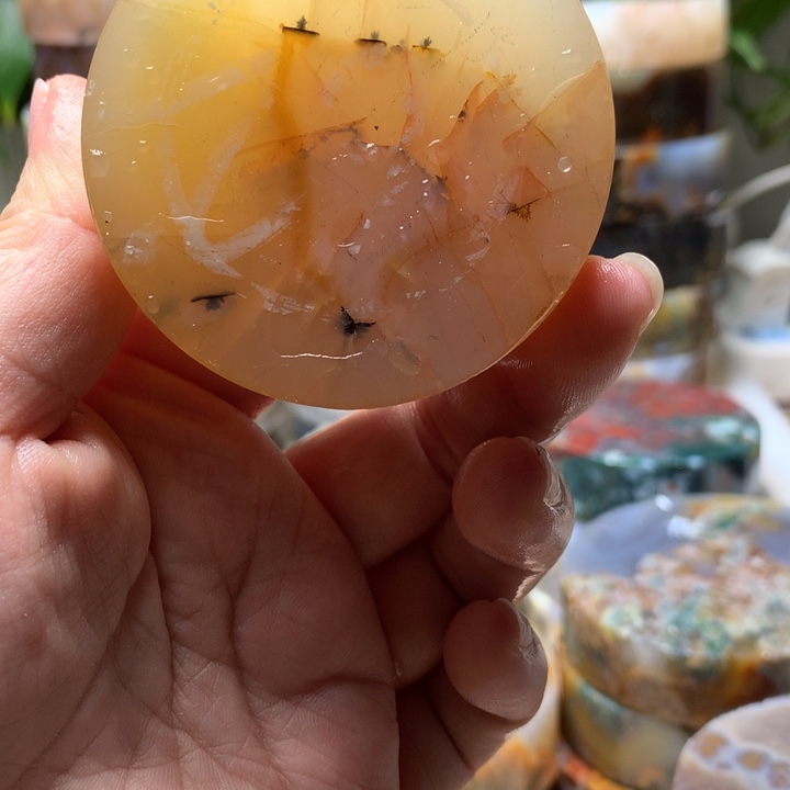 亲***宝定制玛瑙定制平安扣