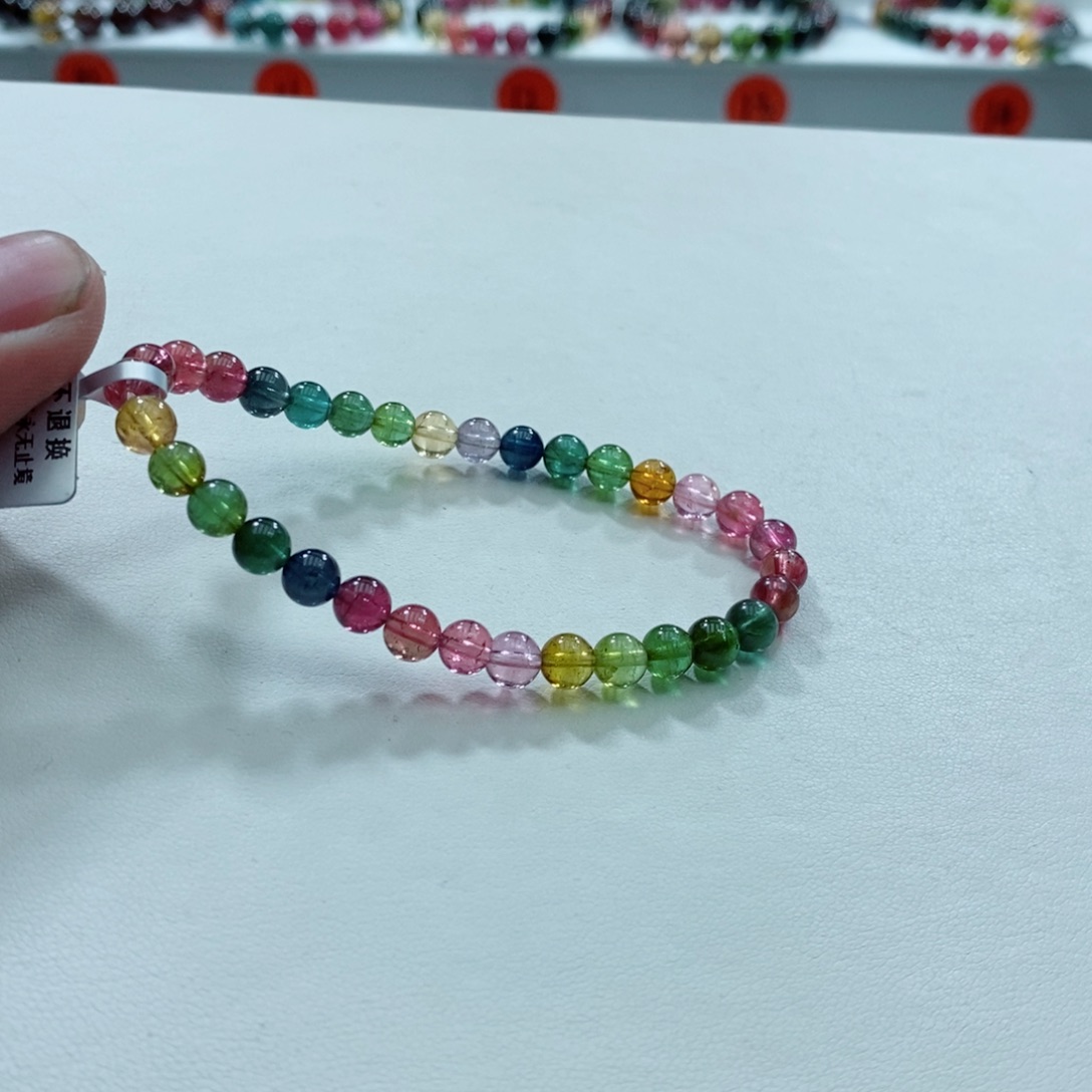 碧玺手链未镶嵌Y*碧玺