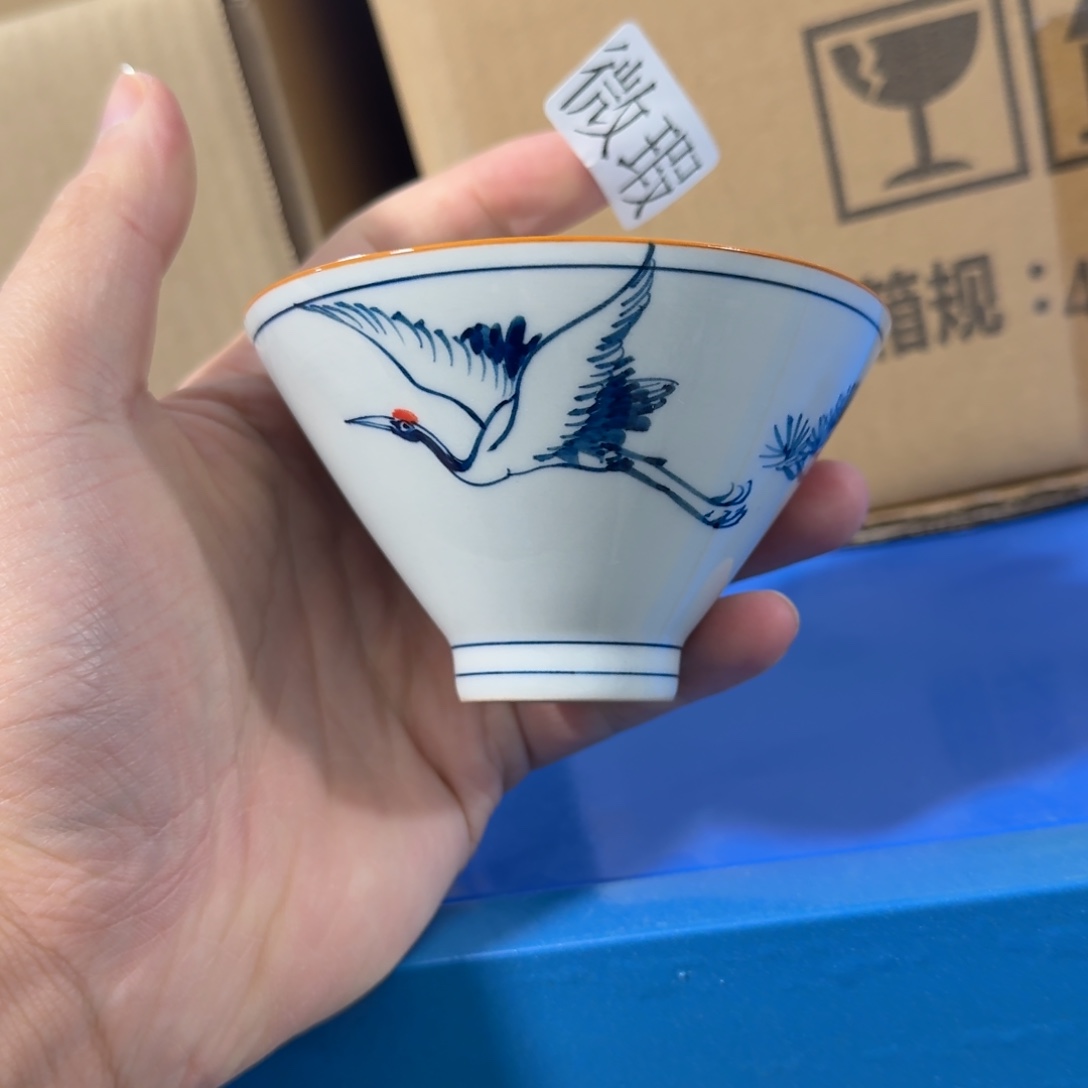 釉下彩纯手绘微瑕