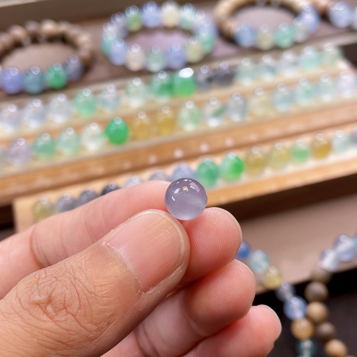 【闪购商品】颈饰未镶嵌翡翠卡8.8烟紫色