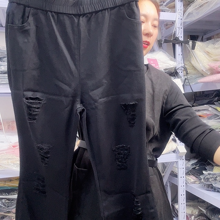 ༃***༤闪电购291黑色裤子破洞