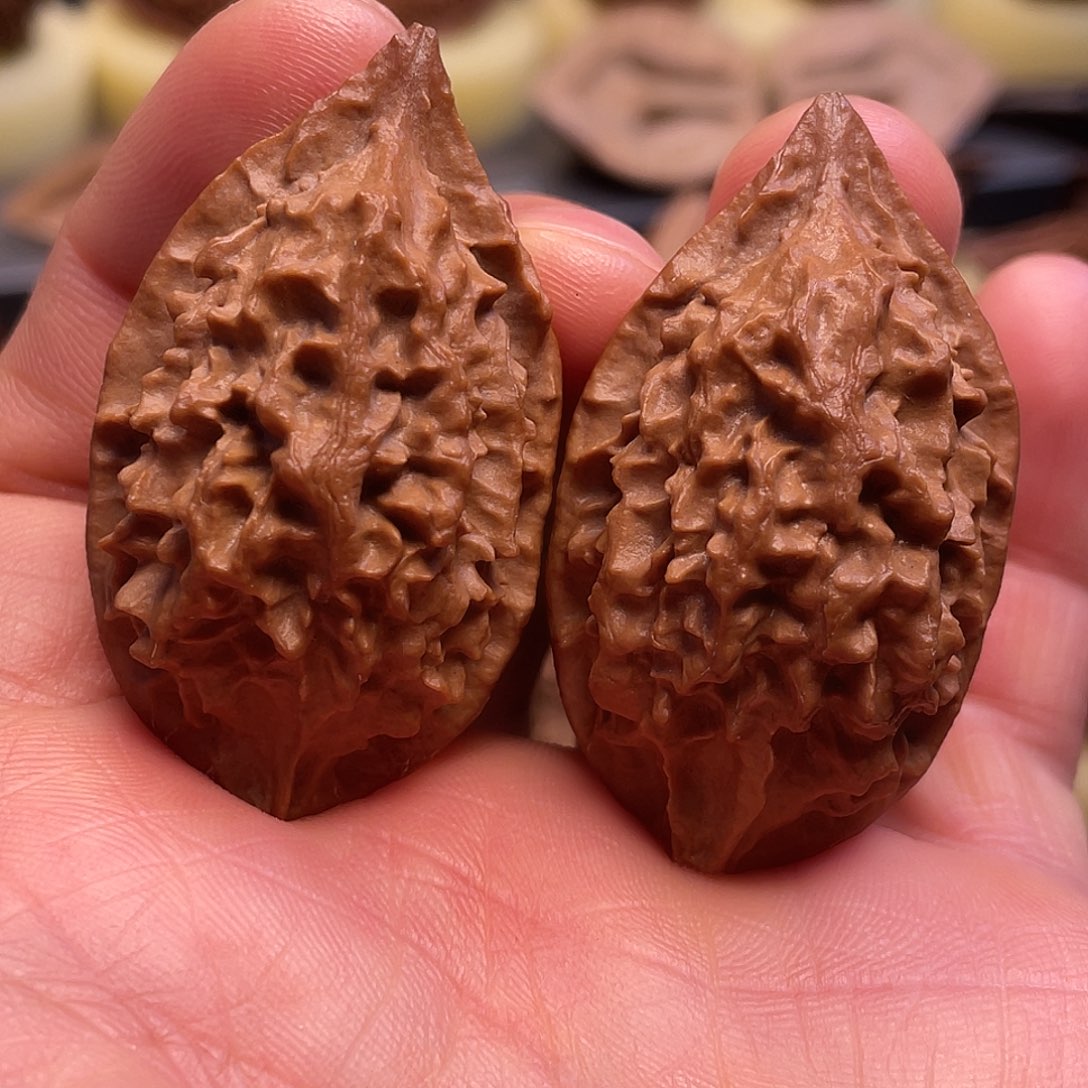 猴头核桃吊坠存野绣花鞋文玩核桃4号