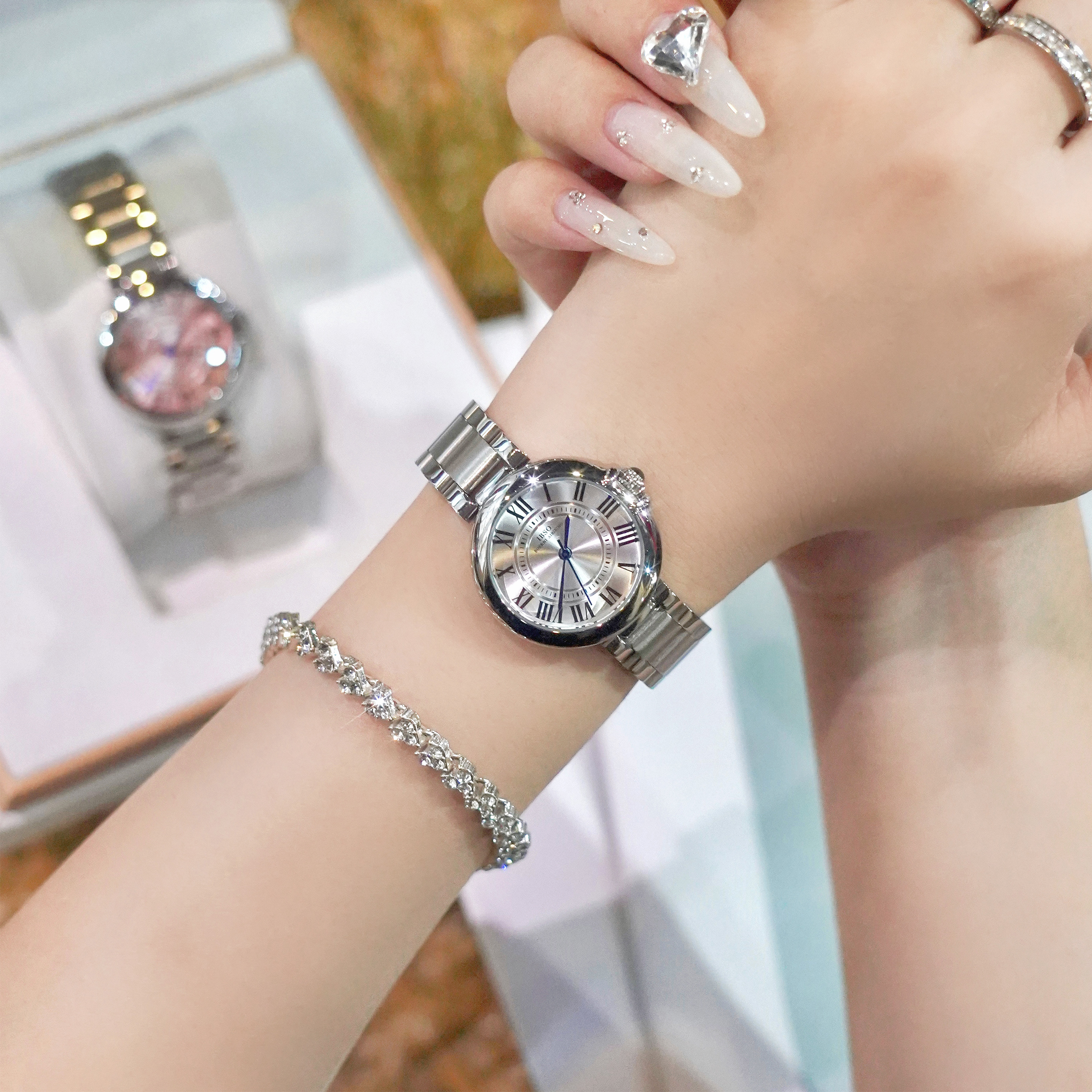 9928*小圆表*女士经典轻奢时尚气质防水腕表*简约百搭瑞士手表