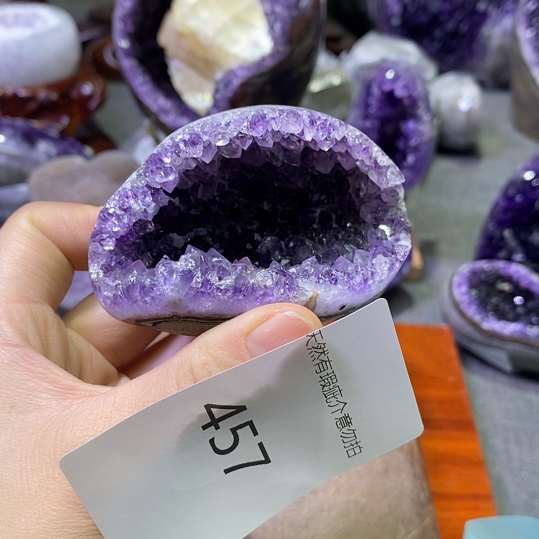 珠宝半成品紫晶未镶嵌