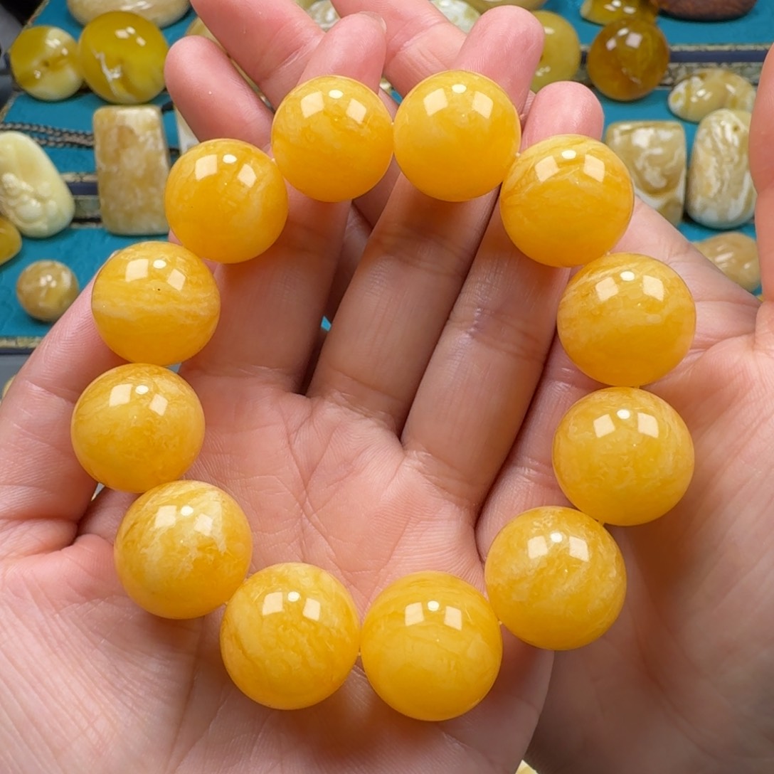 琥珀手链未镶嵌蜜蜡