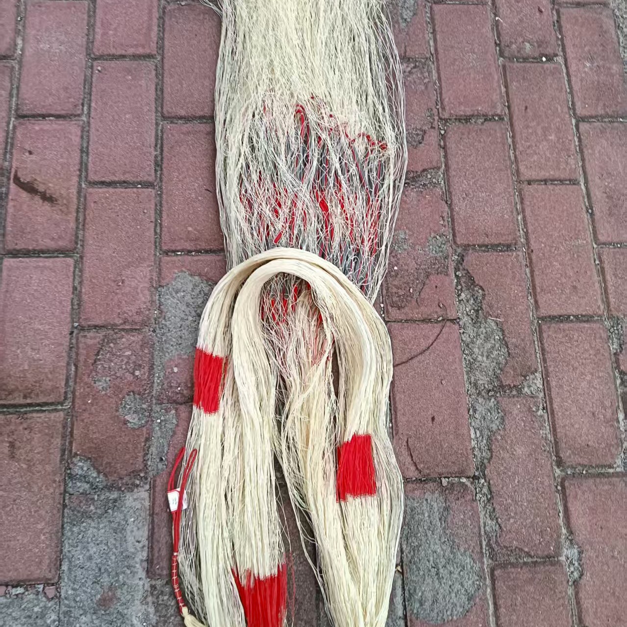 4编纯手工3指双扣3.7米高7斤大力马合金铅坠轻松撒网渔网捕鱼鱼网