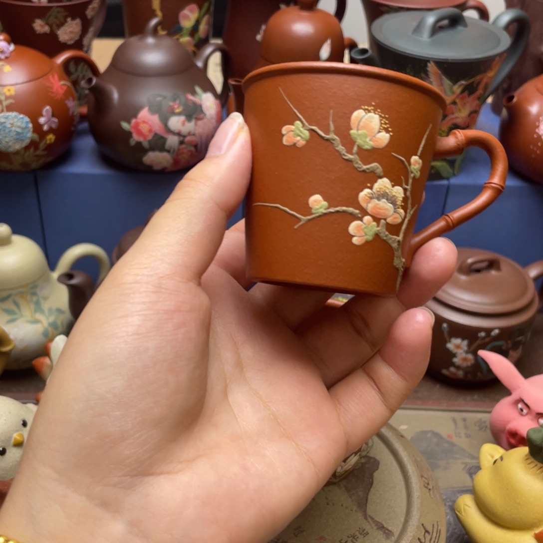 茶杯紫泥紫砂主人杯80cc