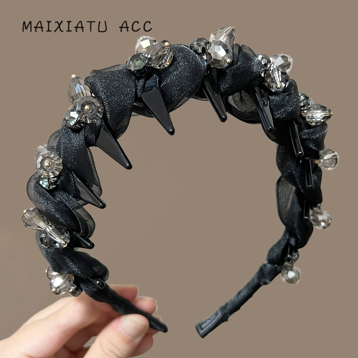 弗弗西FFX【晨曦沙雾】简约时尚齿梳发箍女高颅顶箍高级感轻奢