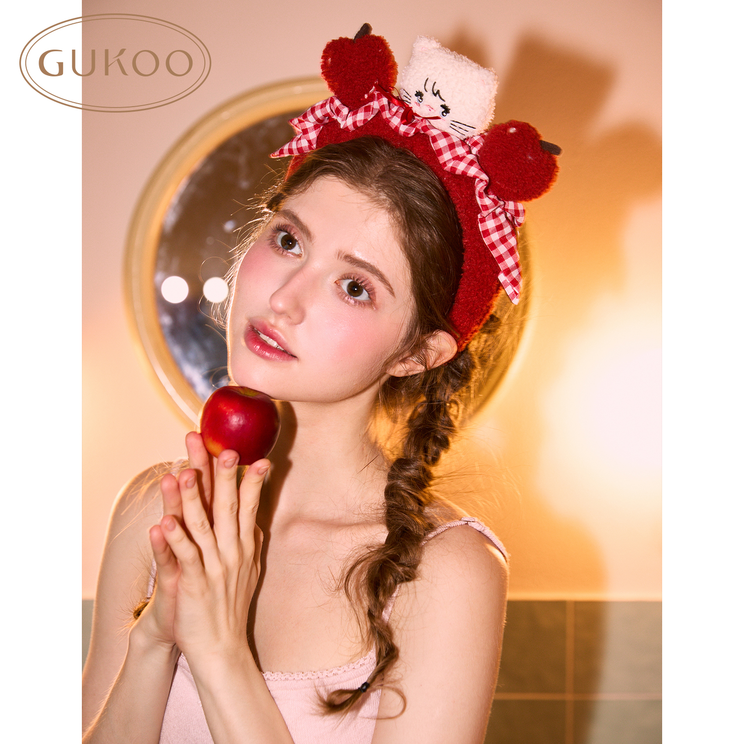 Gukoo/果壳发箍合集女甜美玛丽猫可爱卡通毛绒束发洗漱学生