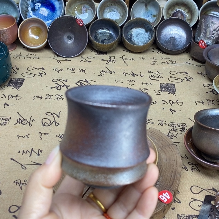 陶杯子全手工柴烧精品茶杯