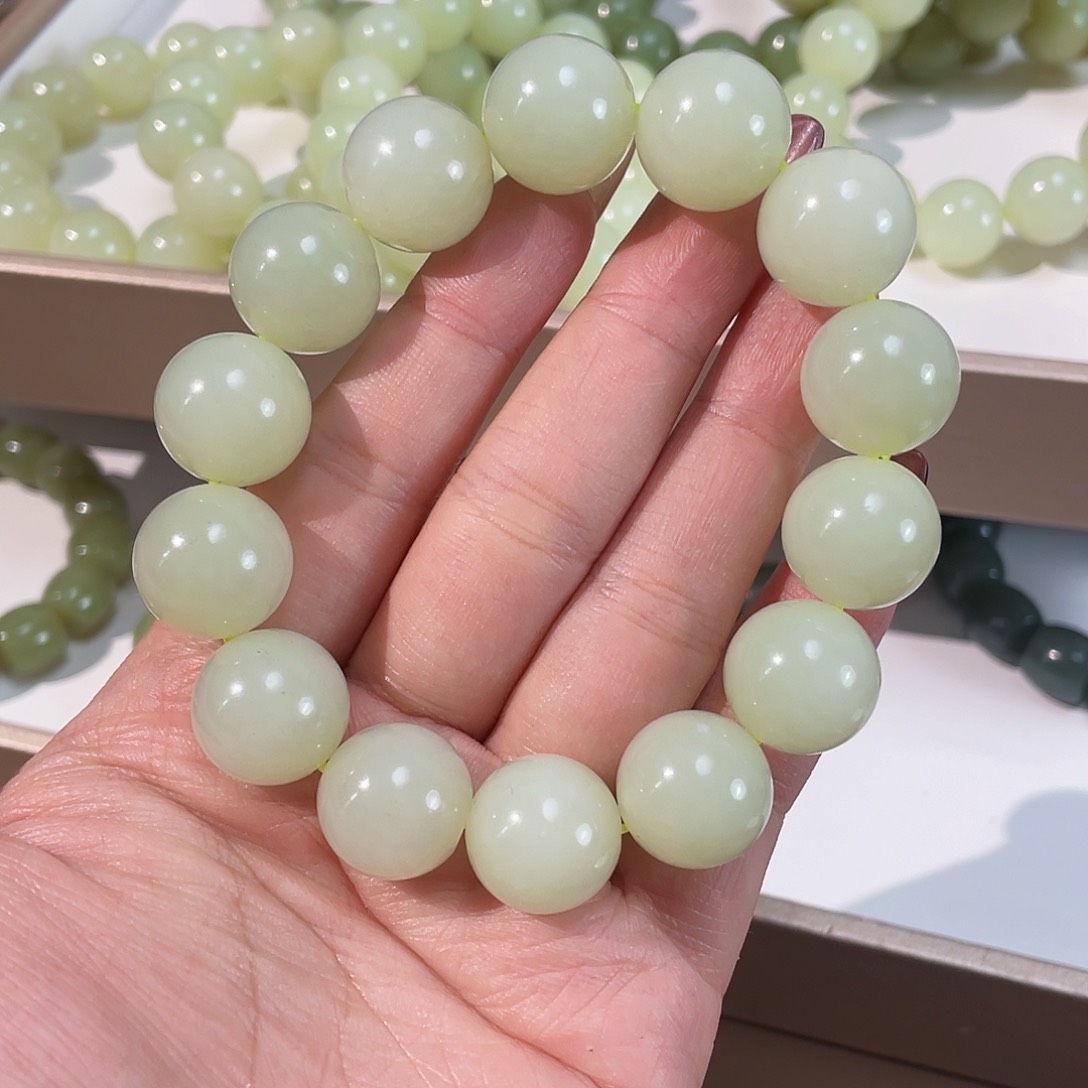 和田玉手链未镶嵌若羌16