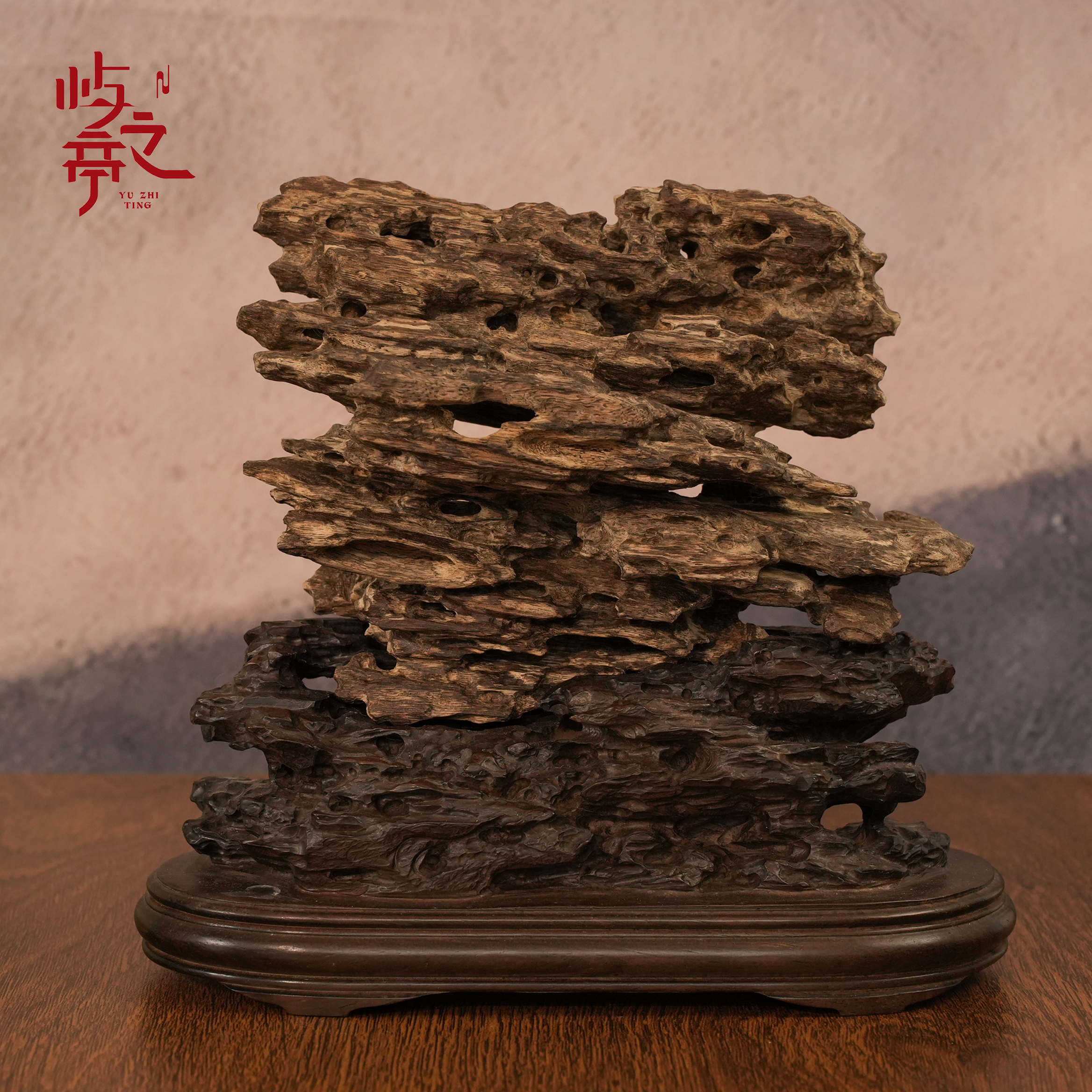 【屿之亭】孤品系列·一帆风顺柬埔寨菩萨棋红油蚁漏沉水 香薰香料