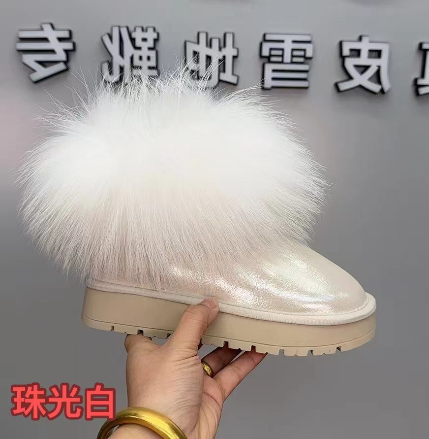 39 UDZ私家定制奢华大毛口雪地靴（定制款不退不换)