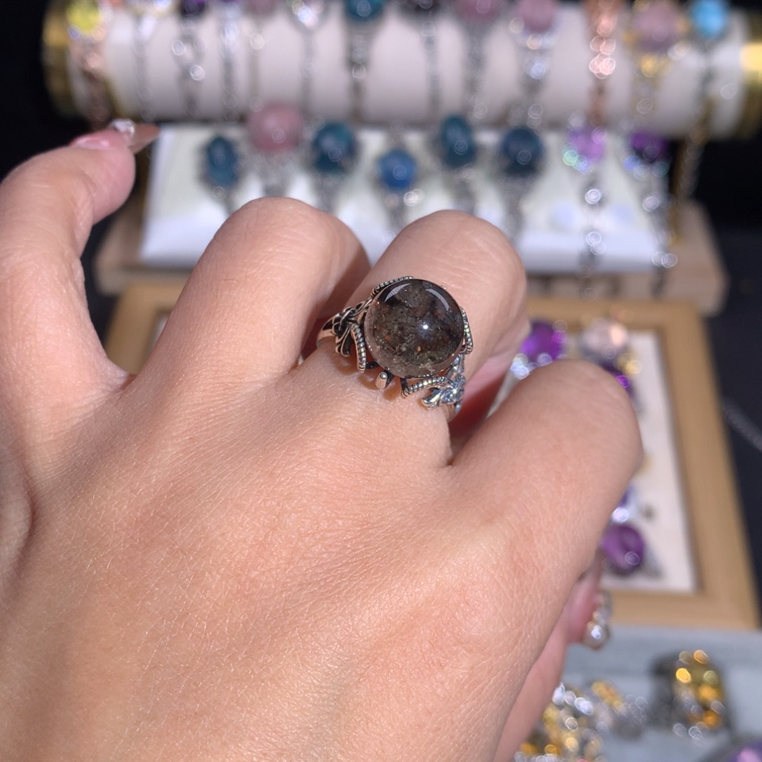 【闪购商品】水晶戒指银S925镶嵌戒指