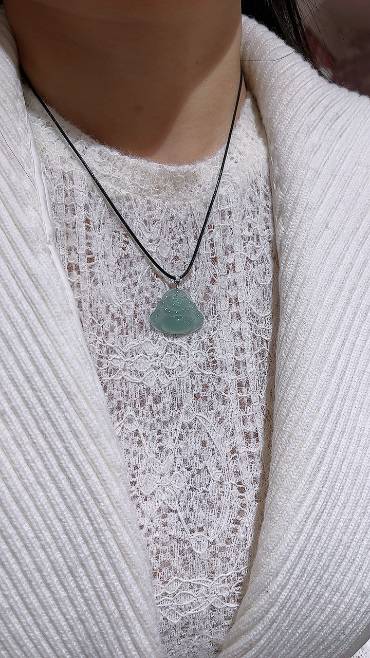 翡翠A货冰种佛公