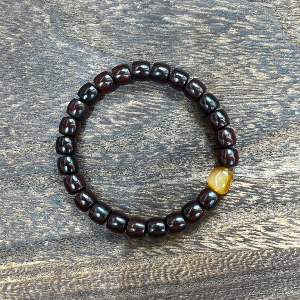 小叶紫檀手串7*8mm-0580