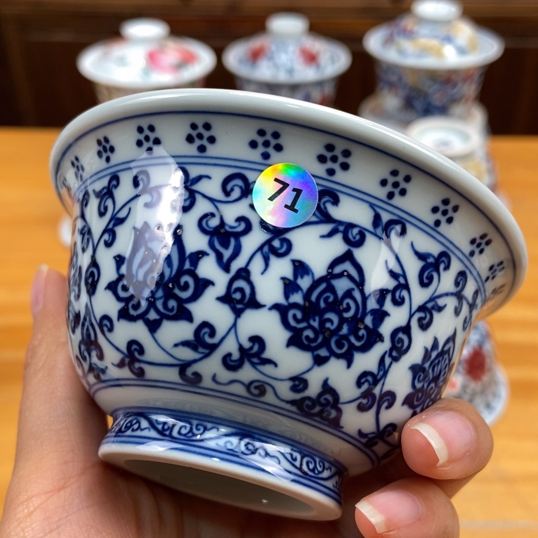 手绘现代茶具非古董