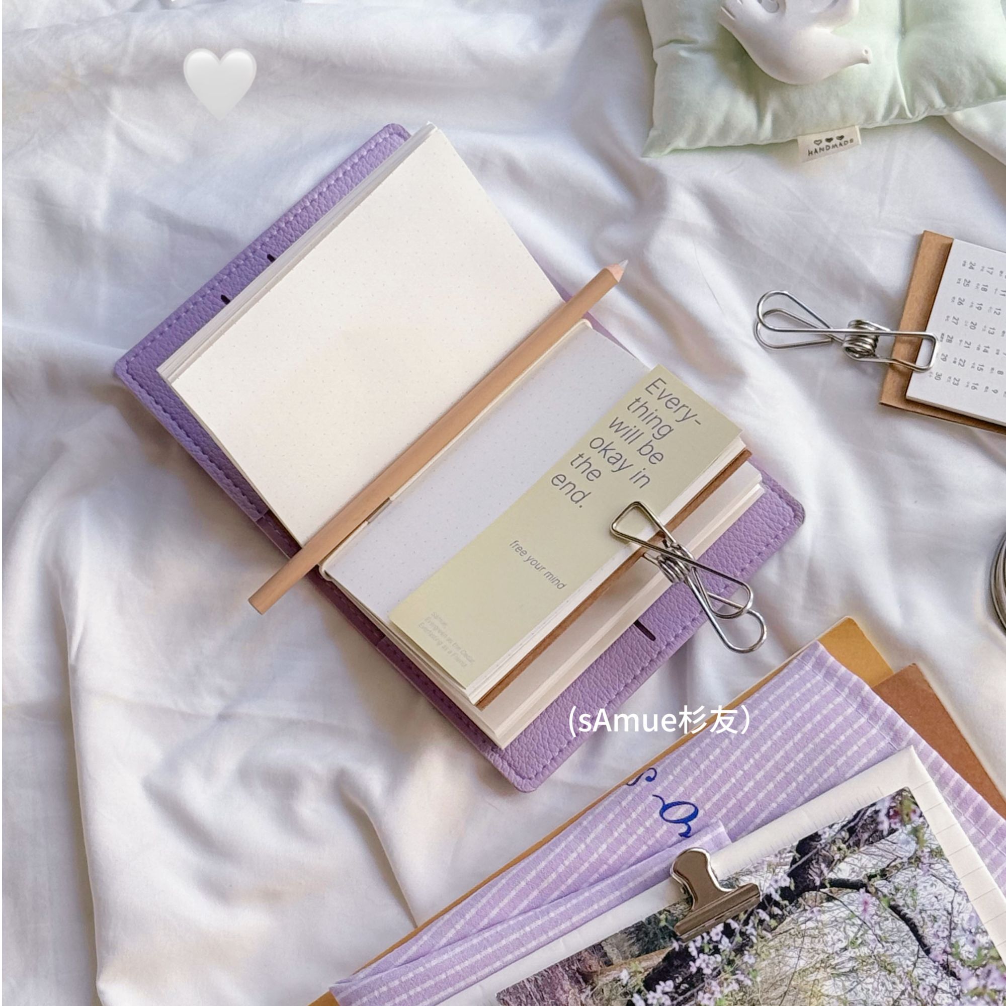 TN护照款手帐本笔记本绑带款软皮仿皮本子sAmue杉友原创