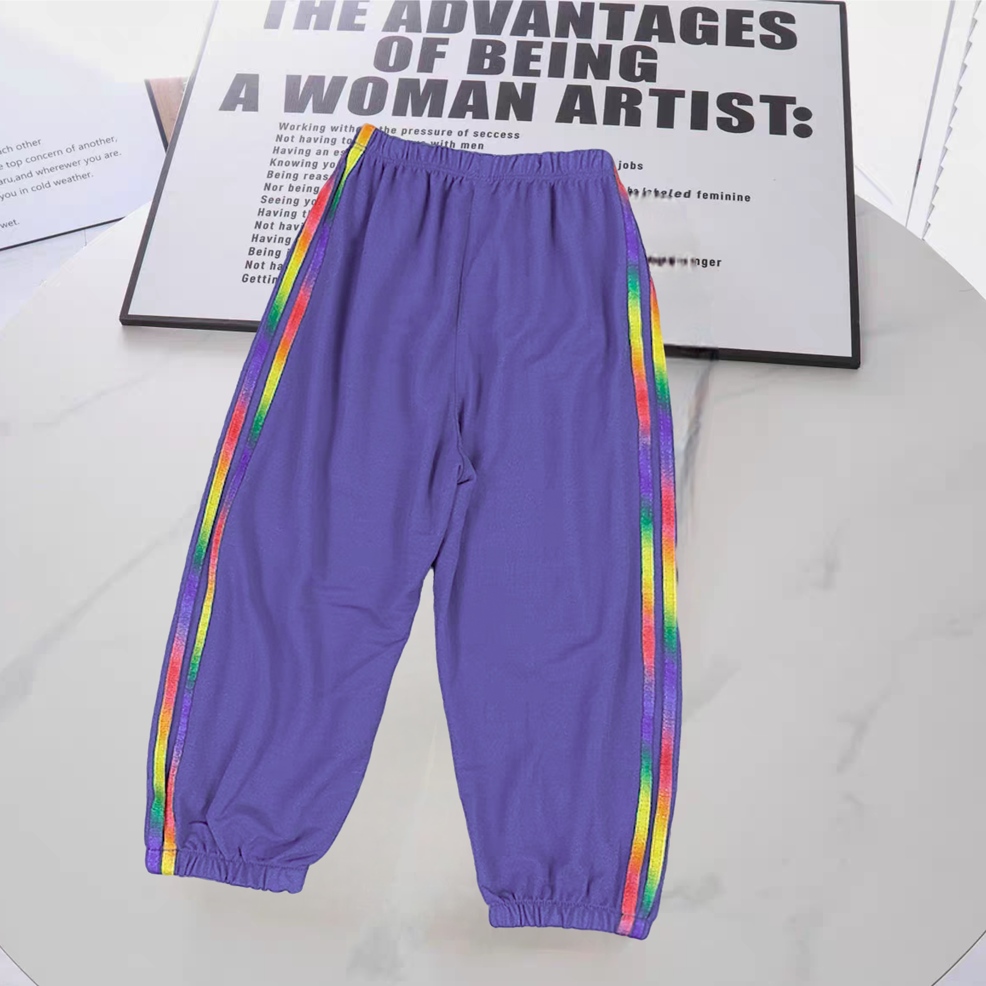 21113男女童夏季薄款宽松九分裤男女童家居休闲防蚊裤