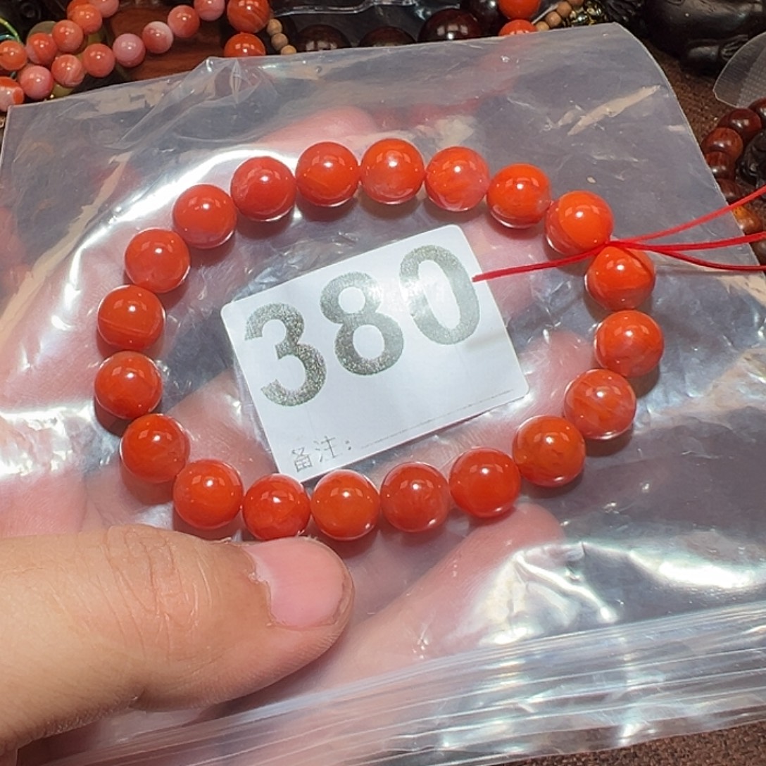 南红玛瑙未镶嵌手链