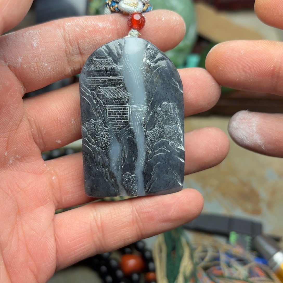 和田玉挂件未镶嵌^****o