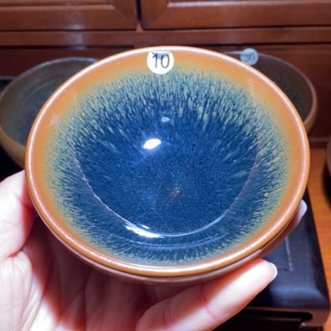 茶盏柴烧手工平口盏